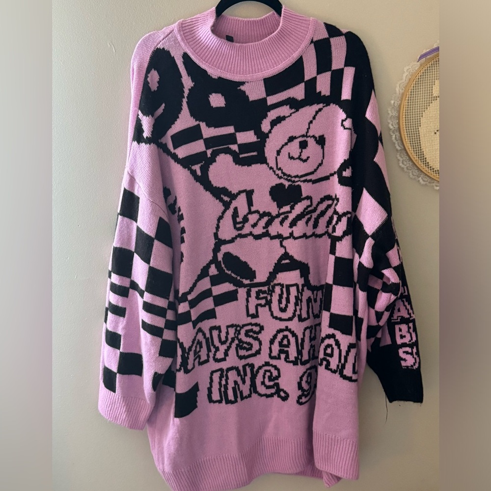 H&M pink sweater dress